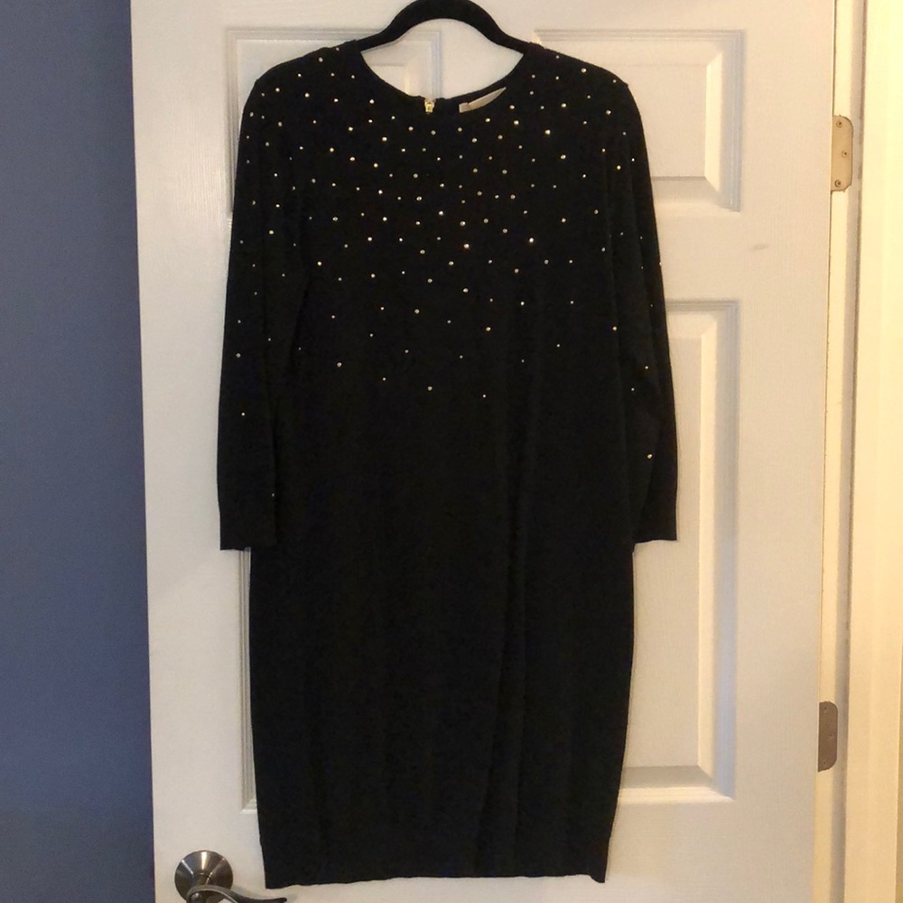 Black & Gold MICHAEL Michael Kors Sweater Dress!
